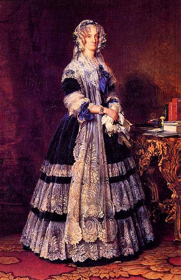 Franz Xaver Winterhalter Portrait of the Queen Marie Amelie of France Sweden oil painting art